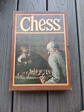 Vintage 1970 3M Bookshelf Chess Set Premium French Wood Staunton Pieces Complete